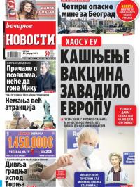 Večernje novosti - broj 3848, 29. jan 2021.