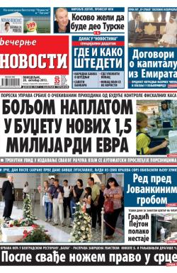 Večernje novosti - broj 1074, 28. okt 2013.