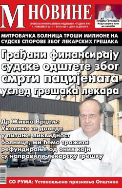 M Novine, Sr. Mitrovica - broj 828, 1. nov 2017.