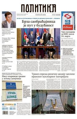 Politika - broj 40329, 19. mar 2026.