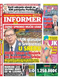 Informer - broj 3673, 14. maj 2024.