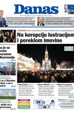 Danas - broj 10120, 19. jan 2026.