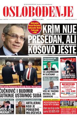 Oslobođenje - broj 24.171, 21. mar 2014.