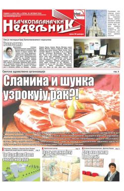 Nedeljne novine, B. Palanka - broj 266, 30. okt 2015.