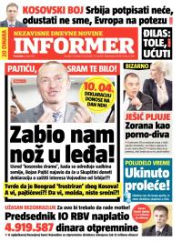 Informer - broj 282, 8. apr 2013.