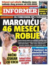 Informer CG - broj 1230, 17. maj 2016.