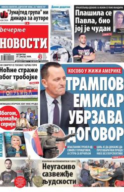 Večernje novosti - broj 3492, 23. jan 2020.