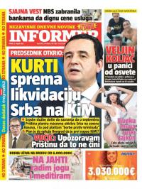Informer - broj 3138, 12. avg 2022.