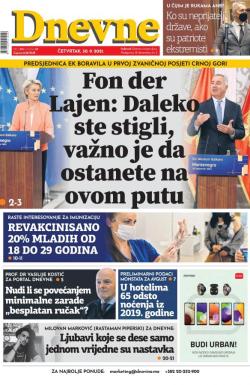 Dnevne novine - broj 3111, 30. sep 2021.