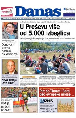 Danas - broj 6538, 24. avg 2015.