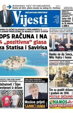 Vijesti - broj 6230, 31. jul 2015.