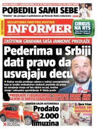 Informer - broj 884, 30. mar 2015.