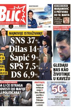 Blic - broj 7519, 20. jan 2018.