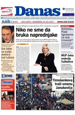 Danas - broj 5915, 9. dec 2013.