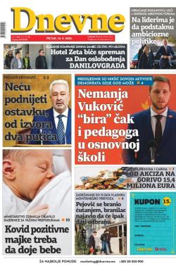 Dnevne novine - broj 3148, 12. nov 2021.