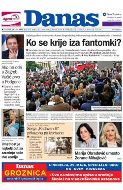 Danas - broj 6814, 26. maj 2016.