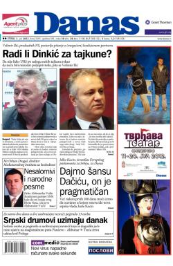Danas - broj 5391, 3. jul 2012.