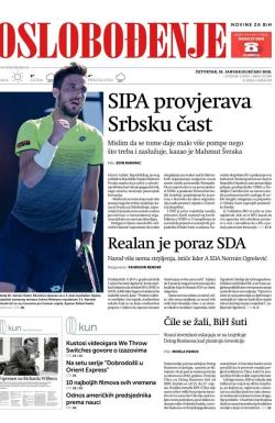 Oslobođenje - broj 25555, 18. jan 2018.