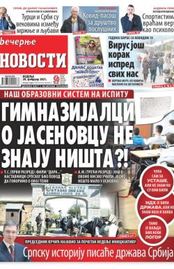 Večernje novosti - broj 3878, 28. feb 2021.