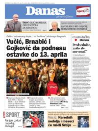 Danas - broj 7847, 25. mar 2019.