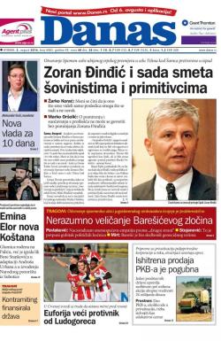 Danas - broj 6882, 2. avg 2016.