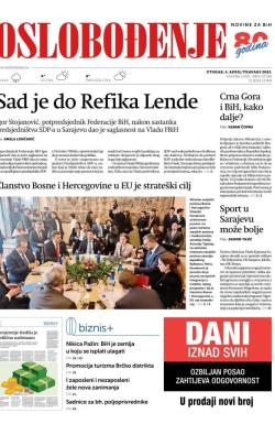 Oslobođenje - broj 27265, 4. apr 2023.