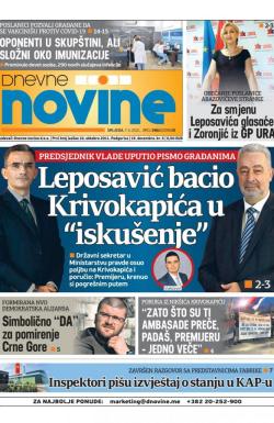 Dnevne novine - broj 2957, 7. apr 2021.