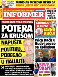 Informer CG - broj 943, 10. jun 2015.