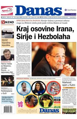 Danas - broj 5430-5431, 11. avg 2012.