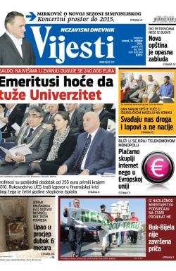 Vijesti - broj 5945, 14. okt 2014.