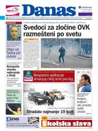 Danas - broj 6692, 25. jan 2016.