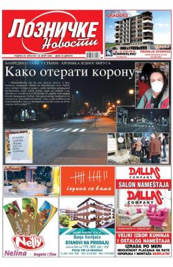 Lozničke novosti - broj 627, 20. mar 2020.