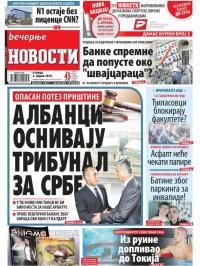 Večernje novosti - broj 3204, 2. apr 2019.