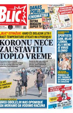 Blic - broj 8304, 2. apr 2020.