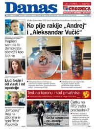 Danas - broj 8191, 3. mar 2020.