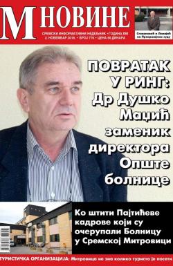 M Novine, Sr. Mitrovica - broj 776, 2. nov 2016.