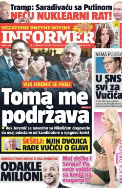 Informer - broj 1465, 18. feb 2017.