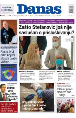 Danas - broj 8646, 1. jun 2021.