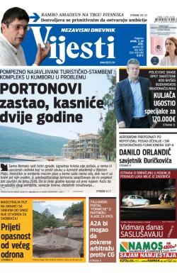 Vijesti - broj 6202, 3. jul 2015.