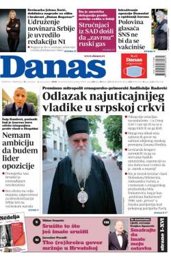 Danas - broj 8433-8434, 31. okt 2020.