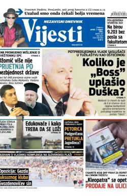 Vijesti - broj 6237, 7. avg 2015.