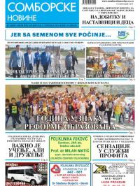 Somborske novine - broj 3402, 6. sep 2019.