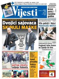 Vijesti - broj 6334, 12. nov 2015.