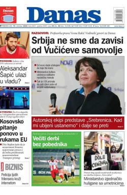 Danas - broj 8421, 19. okt 2020.