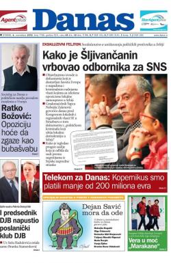 Danas - broj 7708, 6. nov 2018.