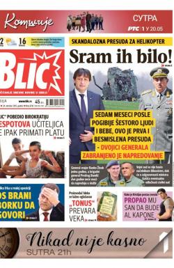 Blic - broj 6716, 24. okt 2015.
