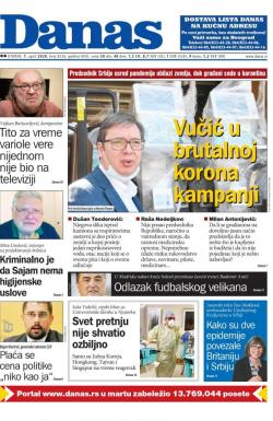 Danas - broj 8226, 7. apr 2020.