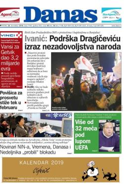 Danas - broj 7760, 28. dec 2018.