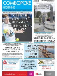 Somborske novine - broj 3483, 26. mar 2021.