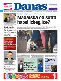 Danas - broj 6559, 14. sep 2015.